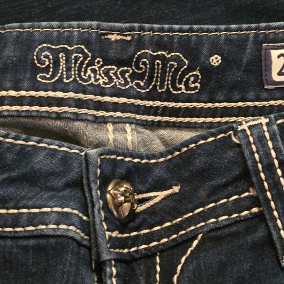 Miss‎ Me Easy Skinny Fluer-De-Lis Pockets Stretch Women's Size 28 x 32 - Picture 11 of 11
